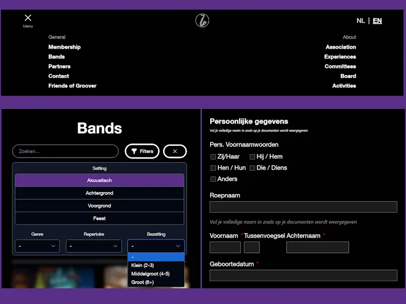 Portfolio item: grooverjazz.nl